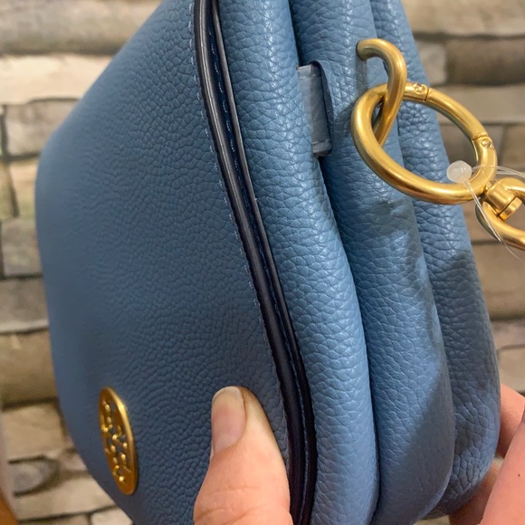 SOLDAuthentic TORY BURCH Leather Saddle flap crosb - Picture 6 of 16